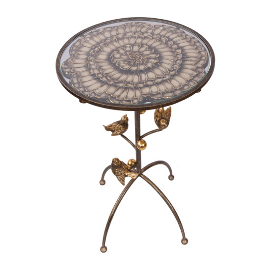 Столик декоративный Bogacho Терра (птички), цвет бронза - фото 1