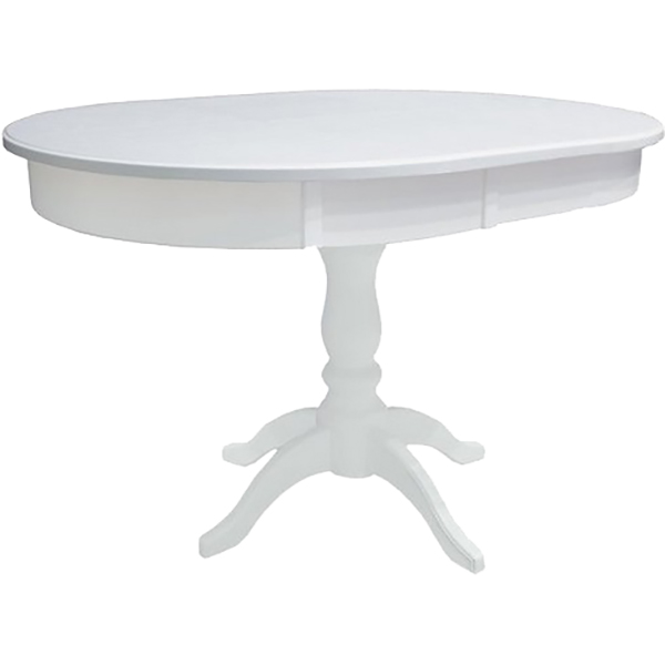 Стол Leset Мичиган белый, размер 100х100/140х76 см - фото 1