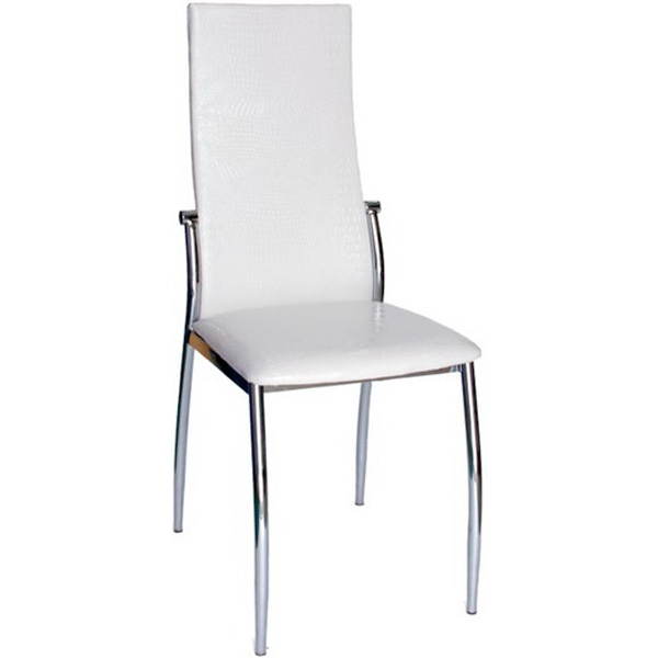 

Стул Leset 7312 хром + белый крокодил