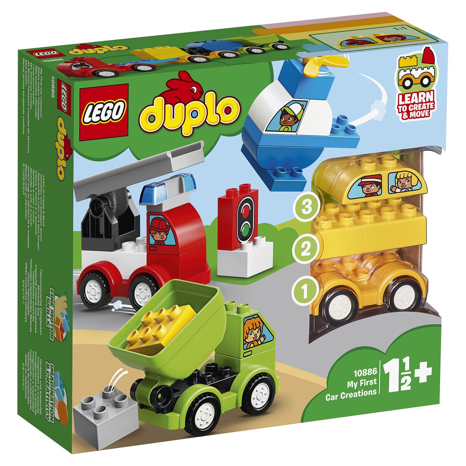 

Конструктор Lego Duplo Мои первые машинки 10886