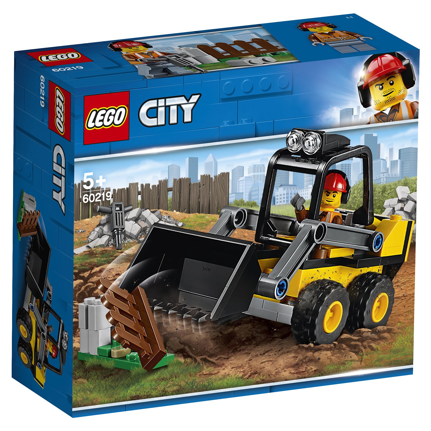 фото Конструктор lego city строительный погрузчик 60219