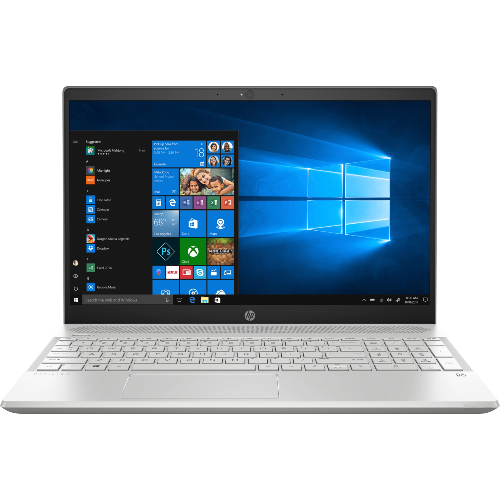 

Ноутбук HP Pavilion 15-cw0000ur 4HE94EA Mineral Silver