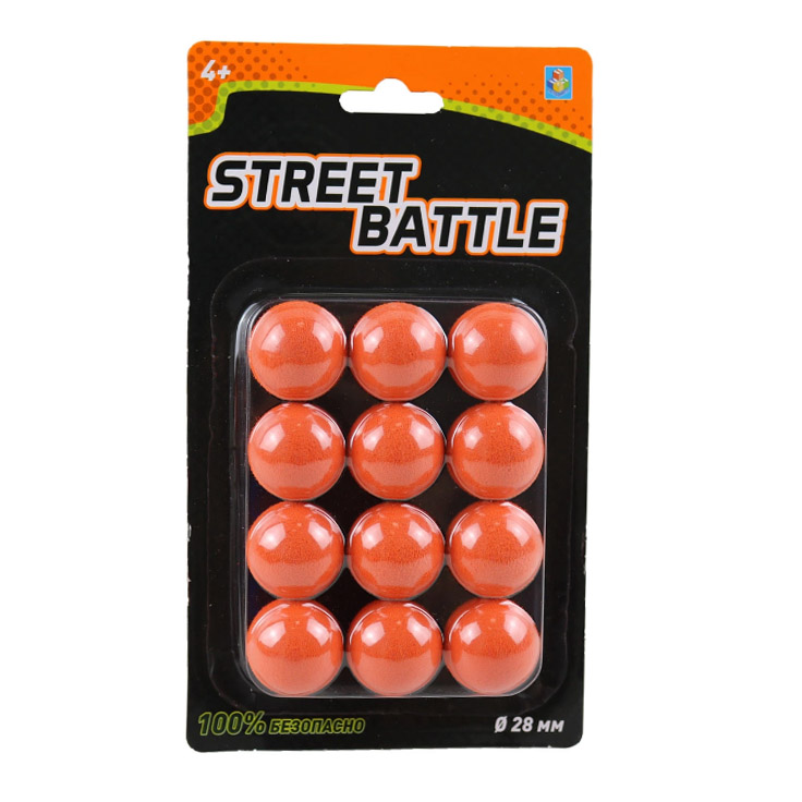 фото Комплект шариков для игрушечного оружия 1toy street battle