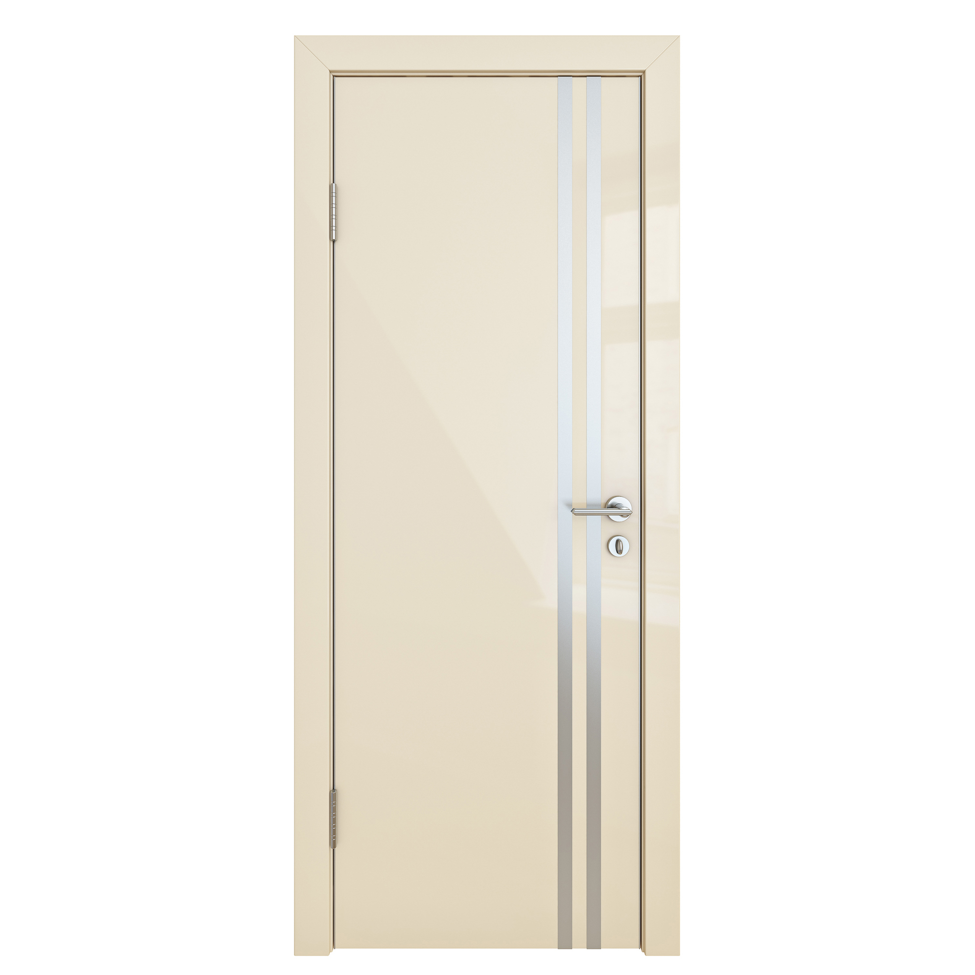 фото Межкомнатная шумоизоляционная дверь дг-606 ваниль глянец 200х70 дверная линия
