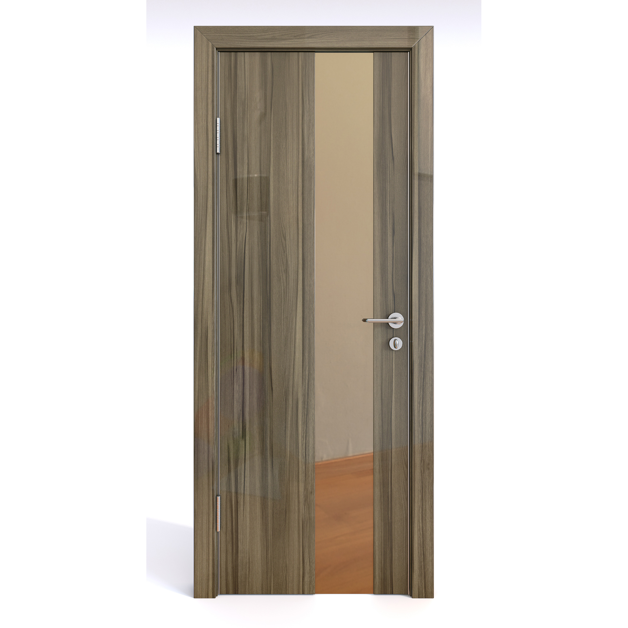 фото Межкомнатная шумоизоляционная дверь до-604 сосна глянец/бронза 200х60 дверная линия