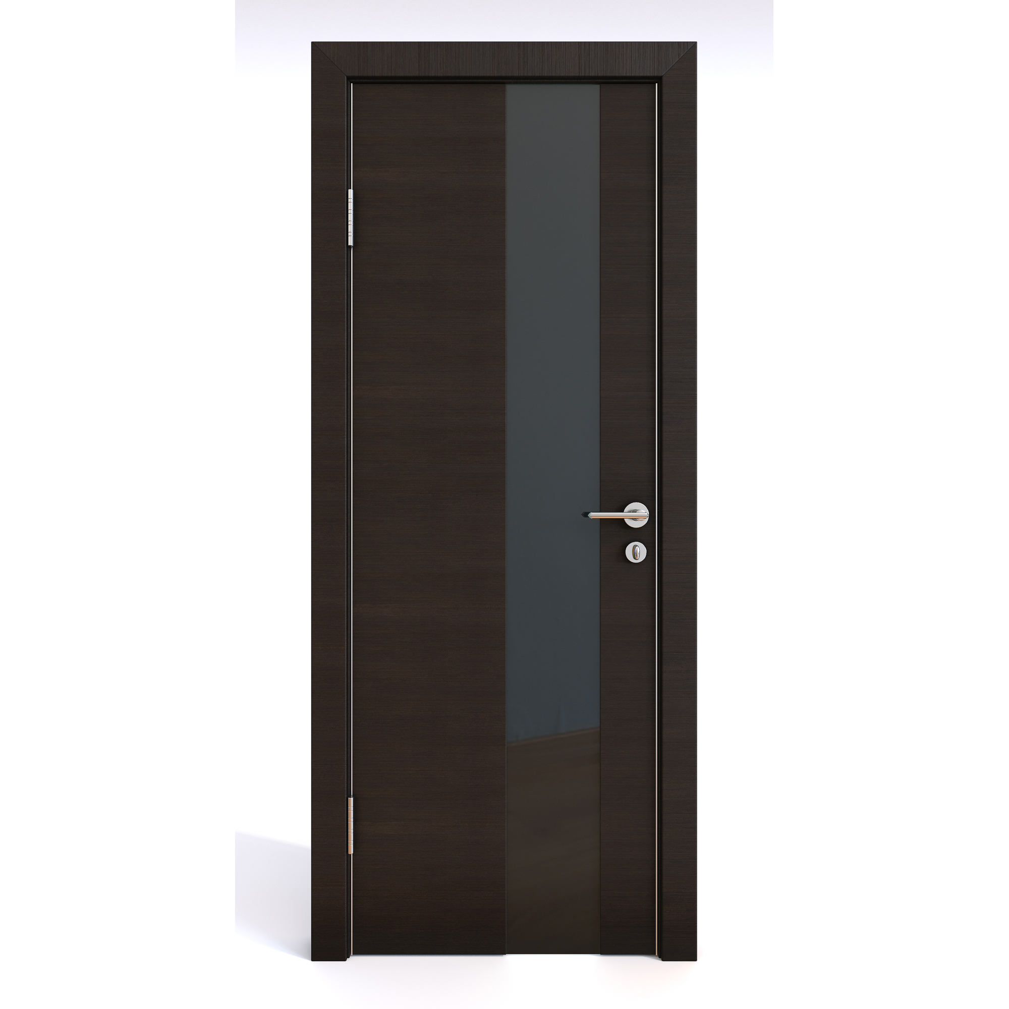фото Межкомнатная шумоизоляционная дверь до-604 венге горизонтальный/черное 200х70 дверная линия