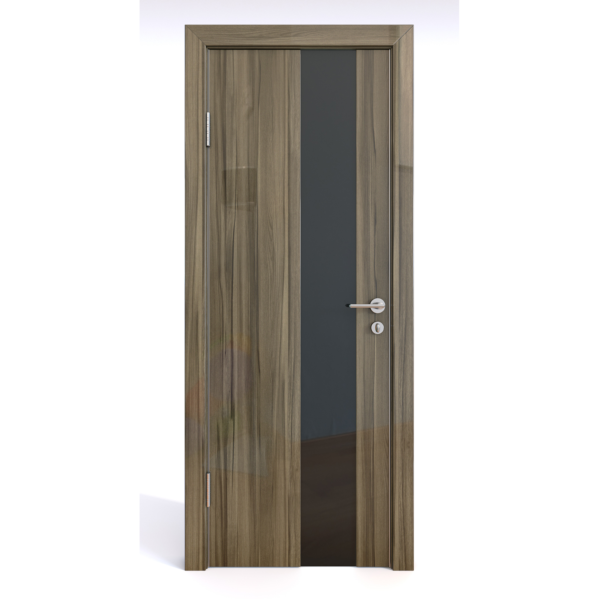 фото Межкомнатная шумоизоляционная дверь до-604/2 сосна глянец/черное 200х70 дверная линия