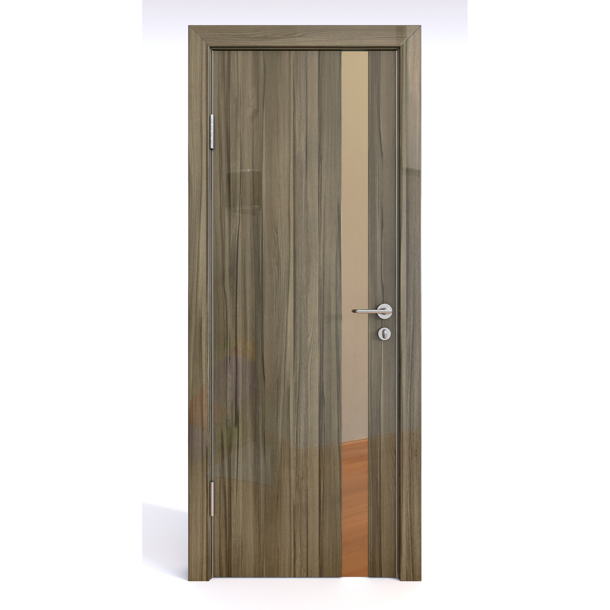 фото Межкомнатная шумоизоляционная дверь до-607 сосна глянец/бронза 200х70 дверная линия