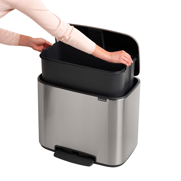 фото Бак мусорный с педалью brabantia bo pedal bin 36 л