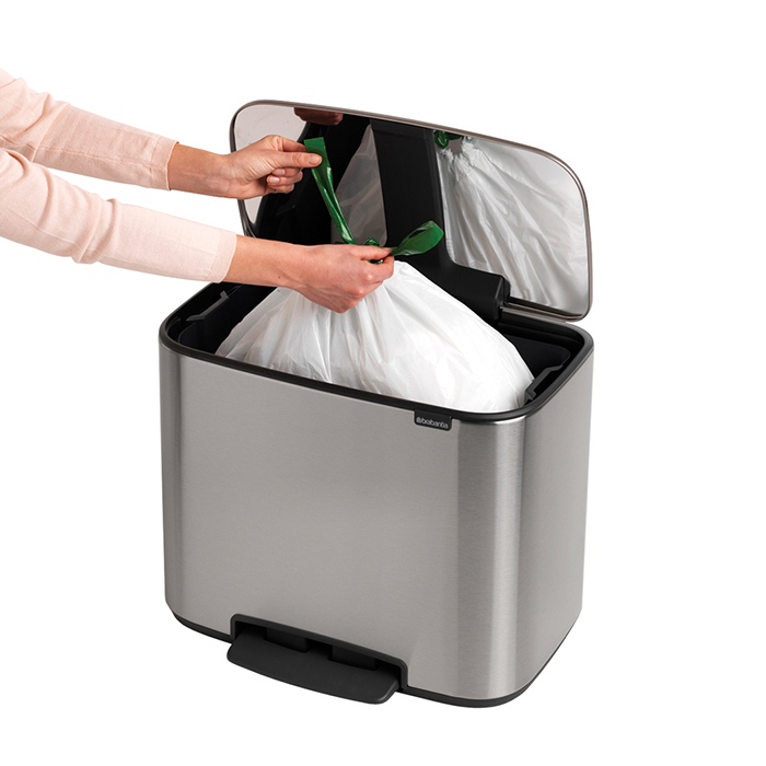 фото Бак мусорный с педалью brabantia bo pedal bin 36 л