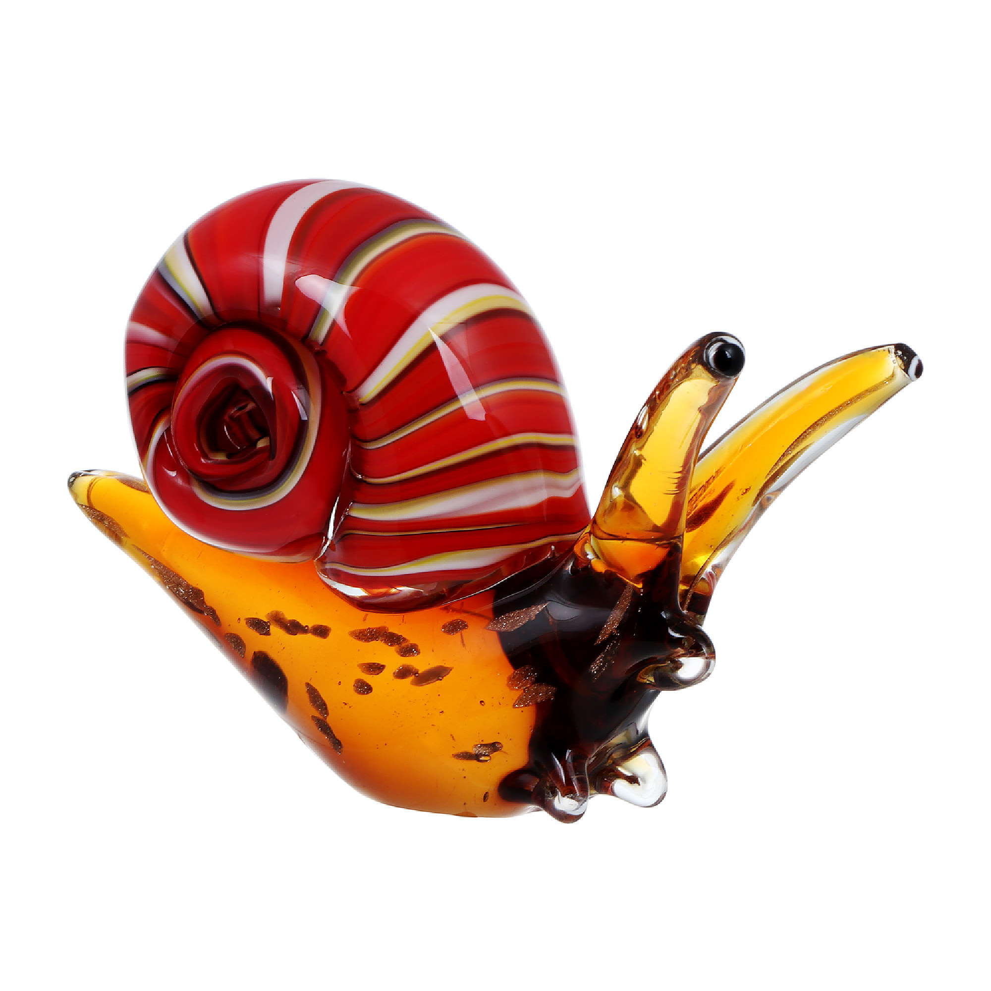 

Фигурка Art glass улитка 15х13см