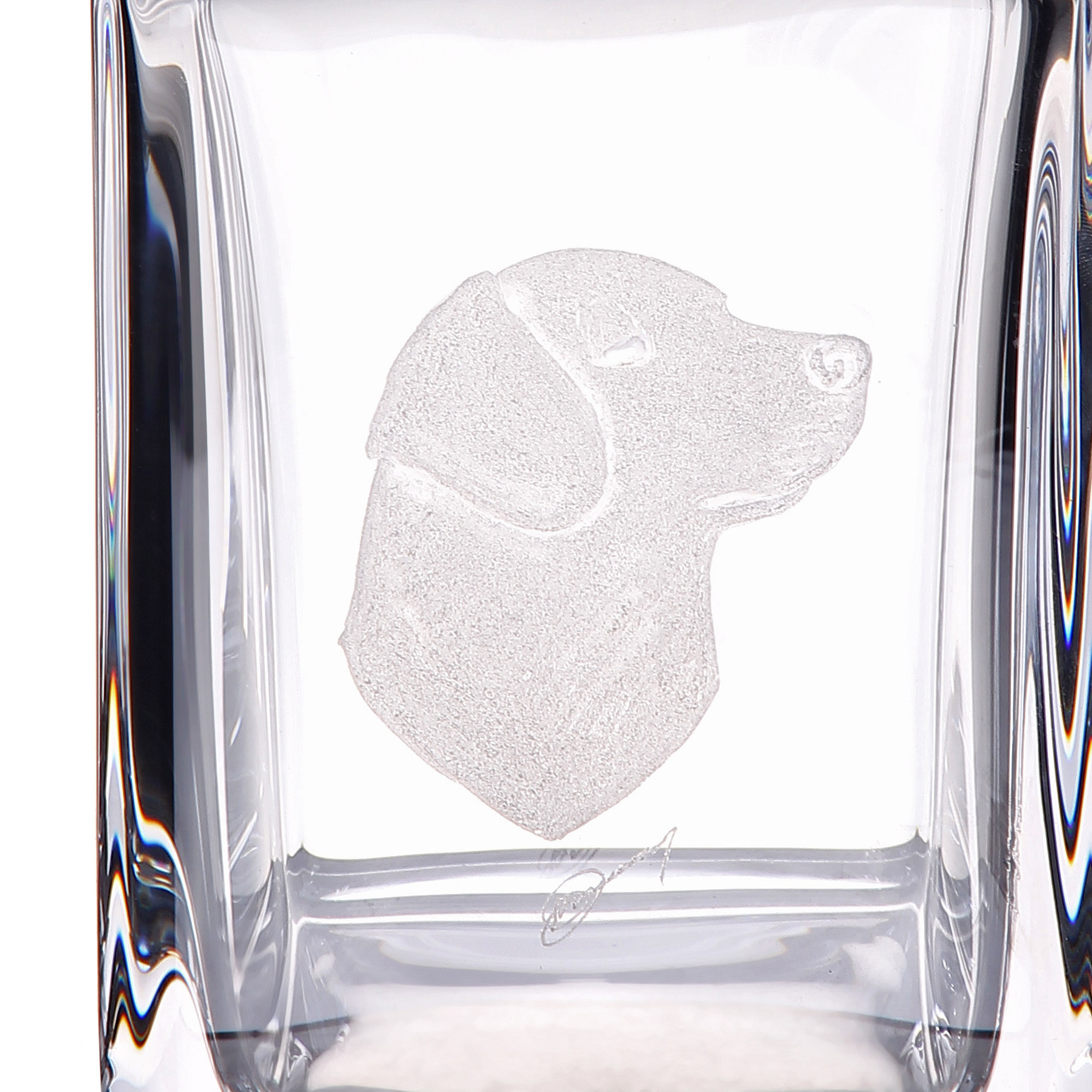 Декантер Dartington crystal engraved лабрадор 650мл - фото 4