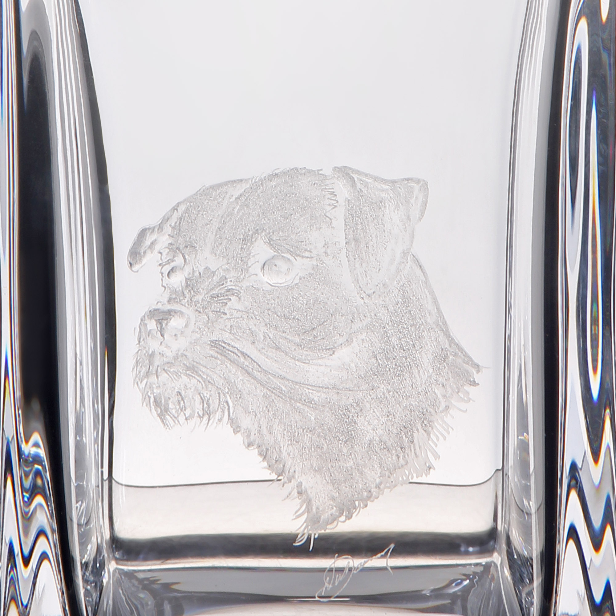 фото Декантер dartington crystal engraved терьер 650мл