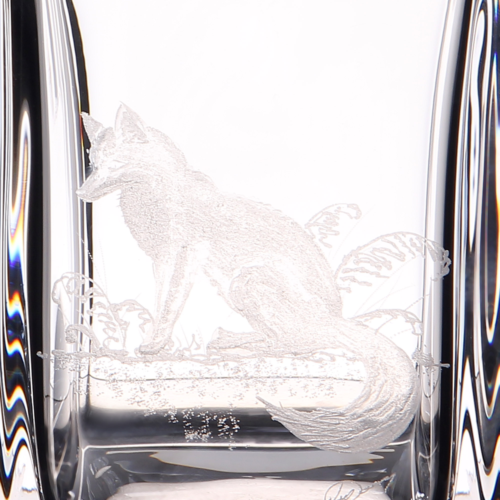 Декантер Dartington crystal engraved лиса 650мл - фото 4
