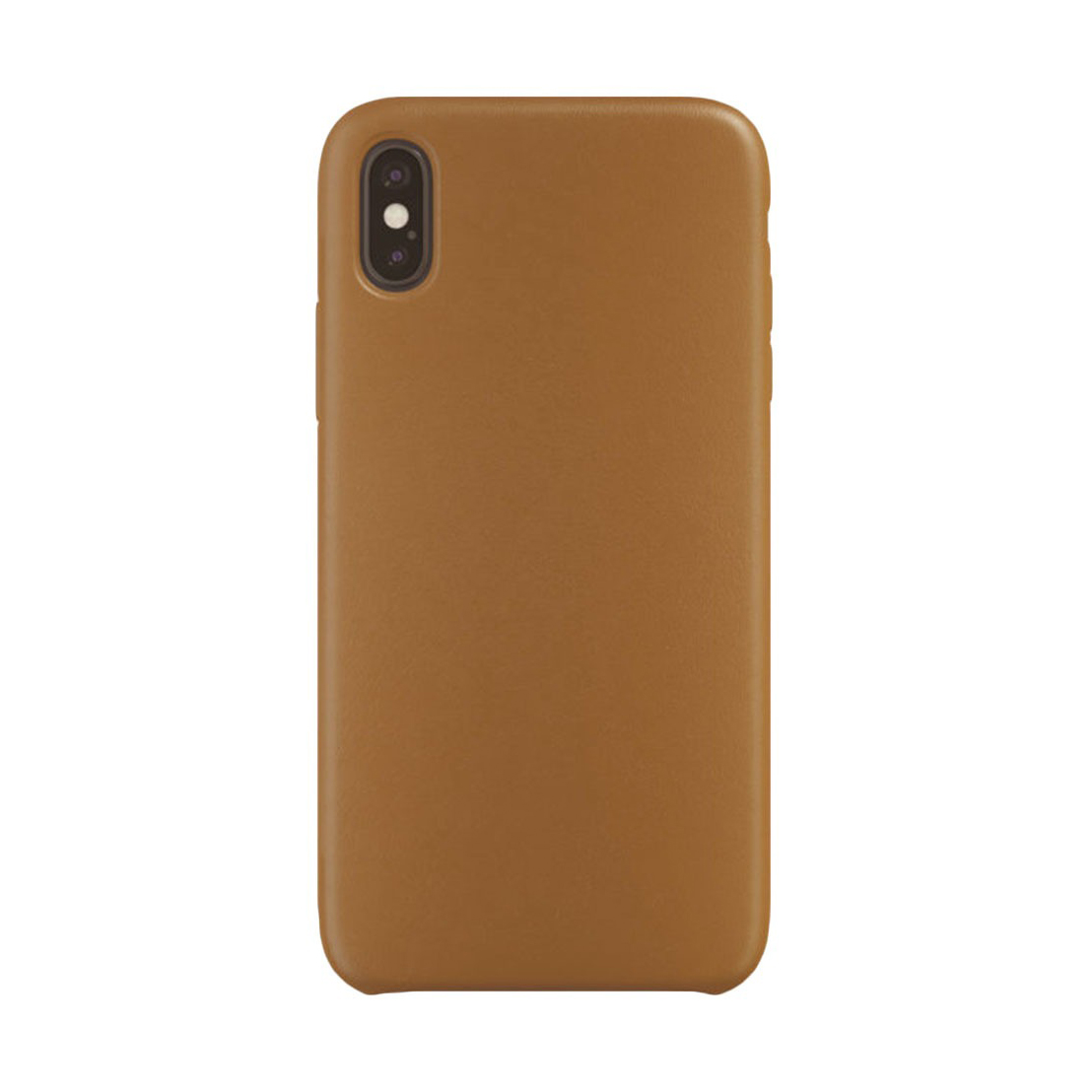 фото Чехол ubear capital leather case для apple iphone xs max, коричневый