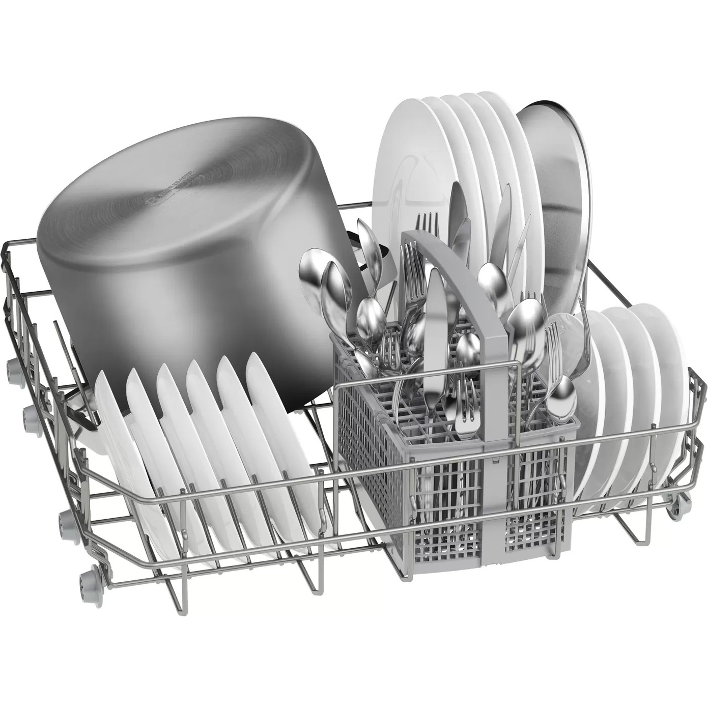 Встраиваемая посудомоечная машина Bosch SMV25AX01R, цвет белый - фото 3