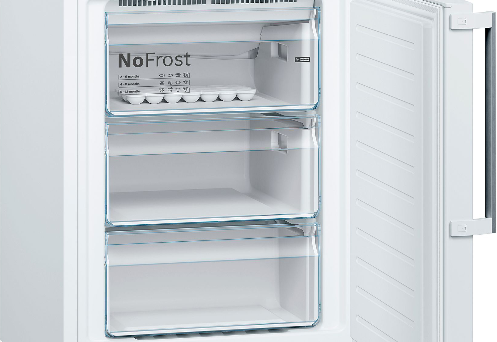 Холодильник Bosch KGN39XW32R, цвет белый - фото 2