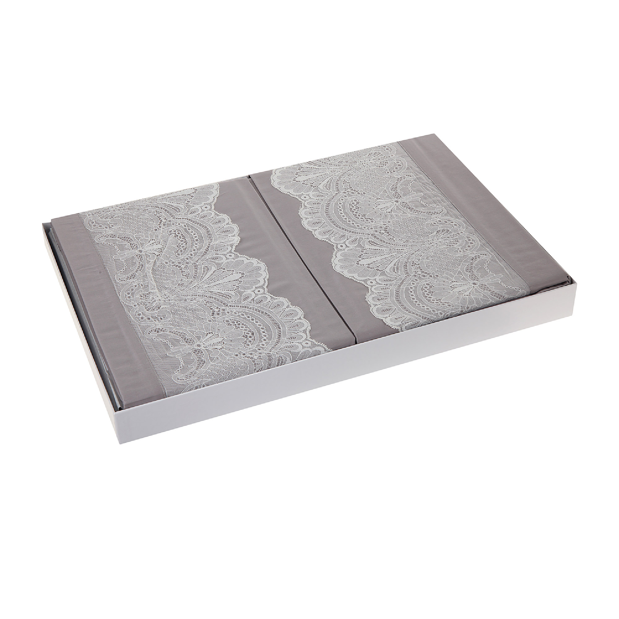 

Постельный комплект евро серый Emanuela galizzi yuri