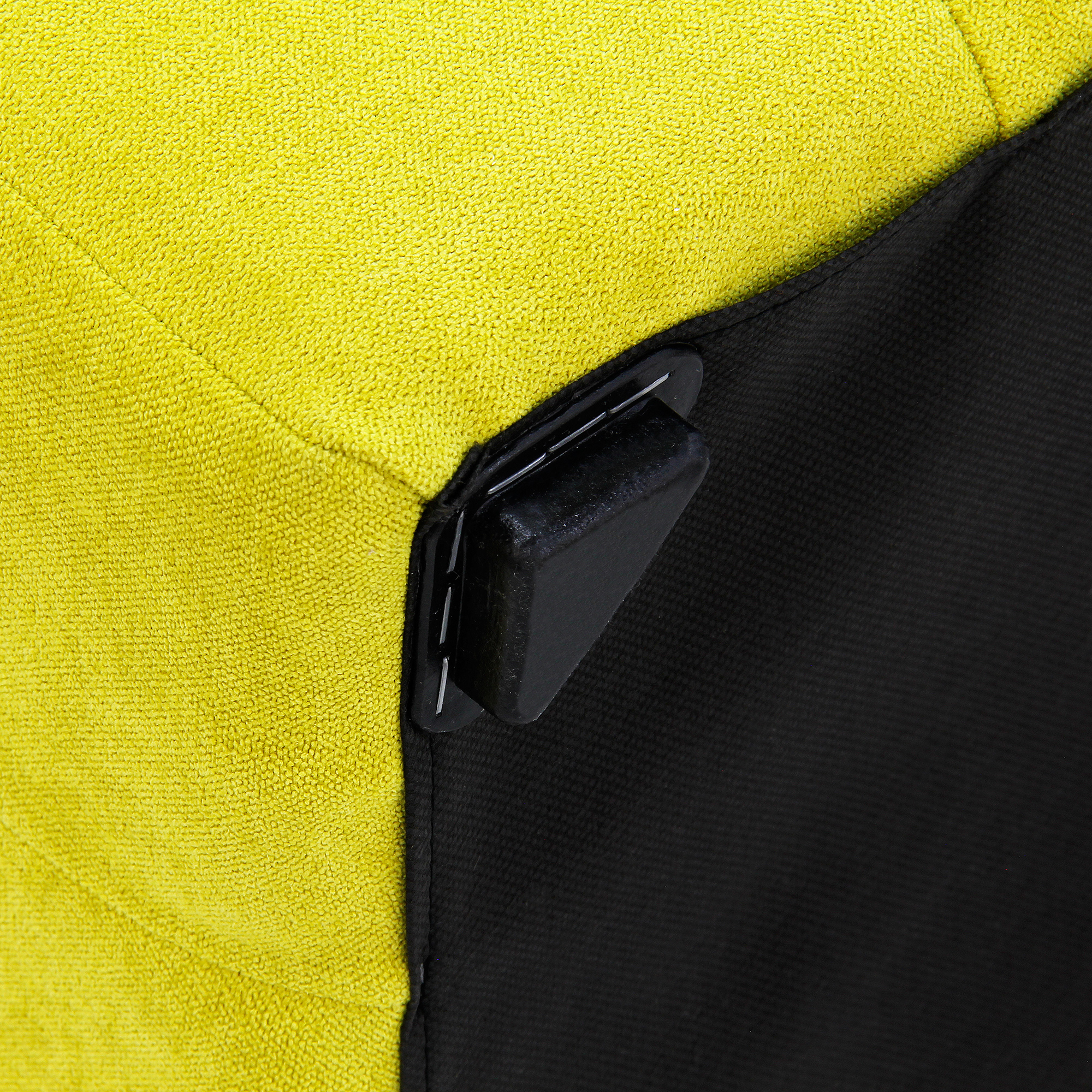 Банкетка Dreambag лотос желтый велюр 40х40х42, размер 40х40х42 см - фото 3