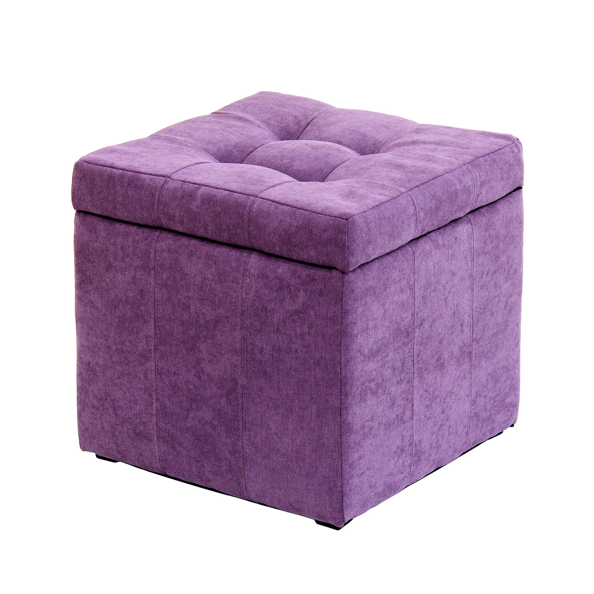 Банкетка Dreambag модерна фиолетовый велюр 46х46х46, размер 46х46х46 см - фото 1