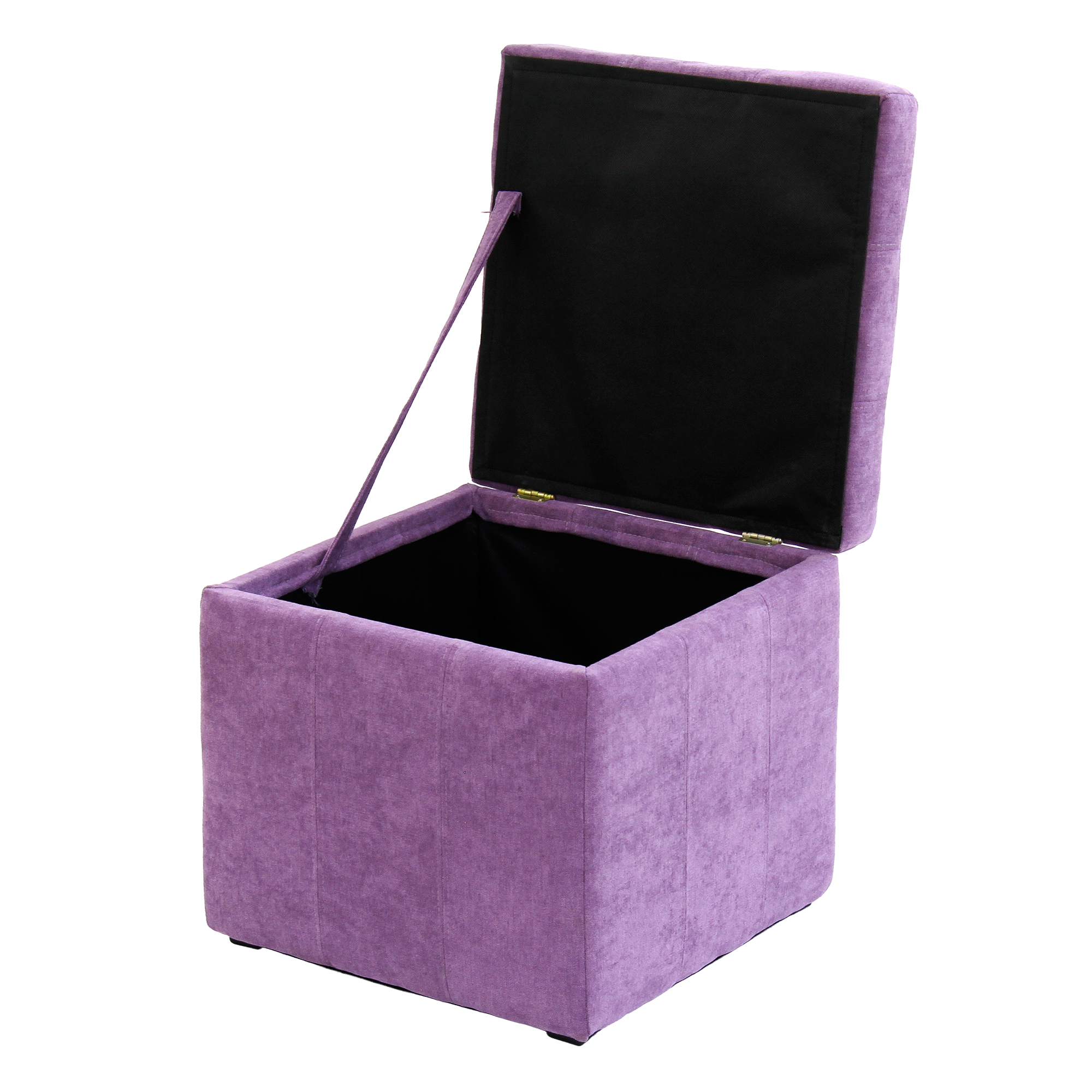 Банкетка Dreambag модерна фиолетовый велюр 46х46х46, размер 46х46х46 см - фото 4