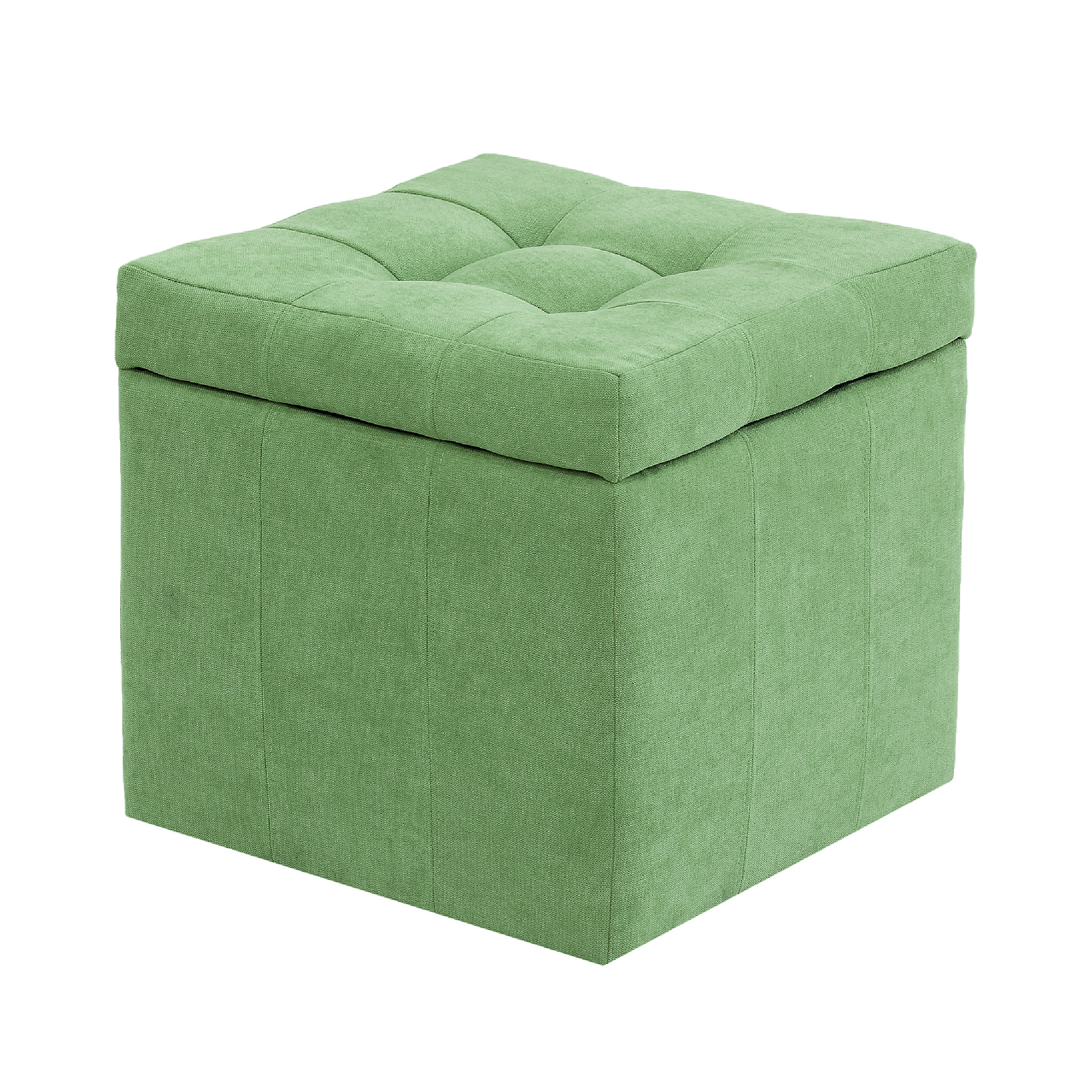 Банкетка Dreambag модерна зеленый велюр 46х46х46, размер 46х46х46 см - фото 1
