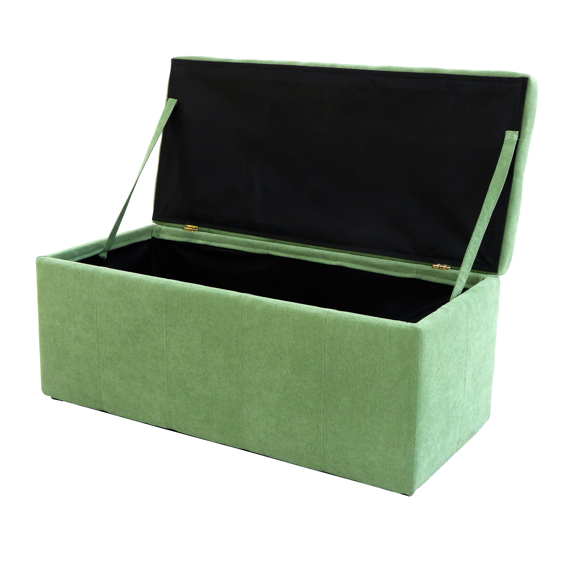 Банкетка Dreambag лонг зеленый велюр 100х46х46, размер 100х46х46 см - фото 3