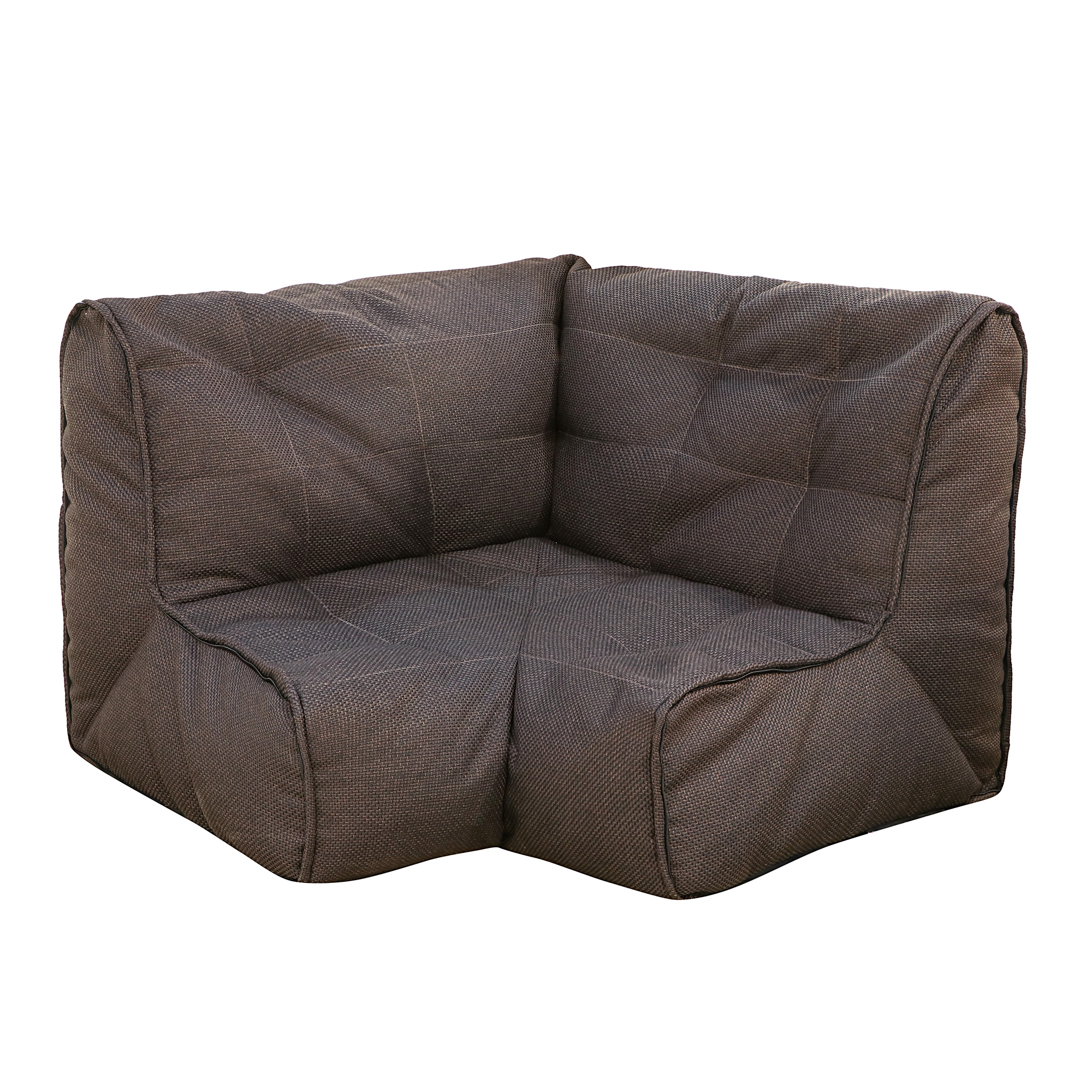 фото Модульный диван dreambag shape (бескаркасный) коричневый 1 угловая секция