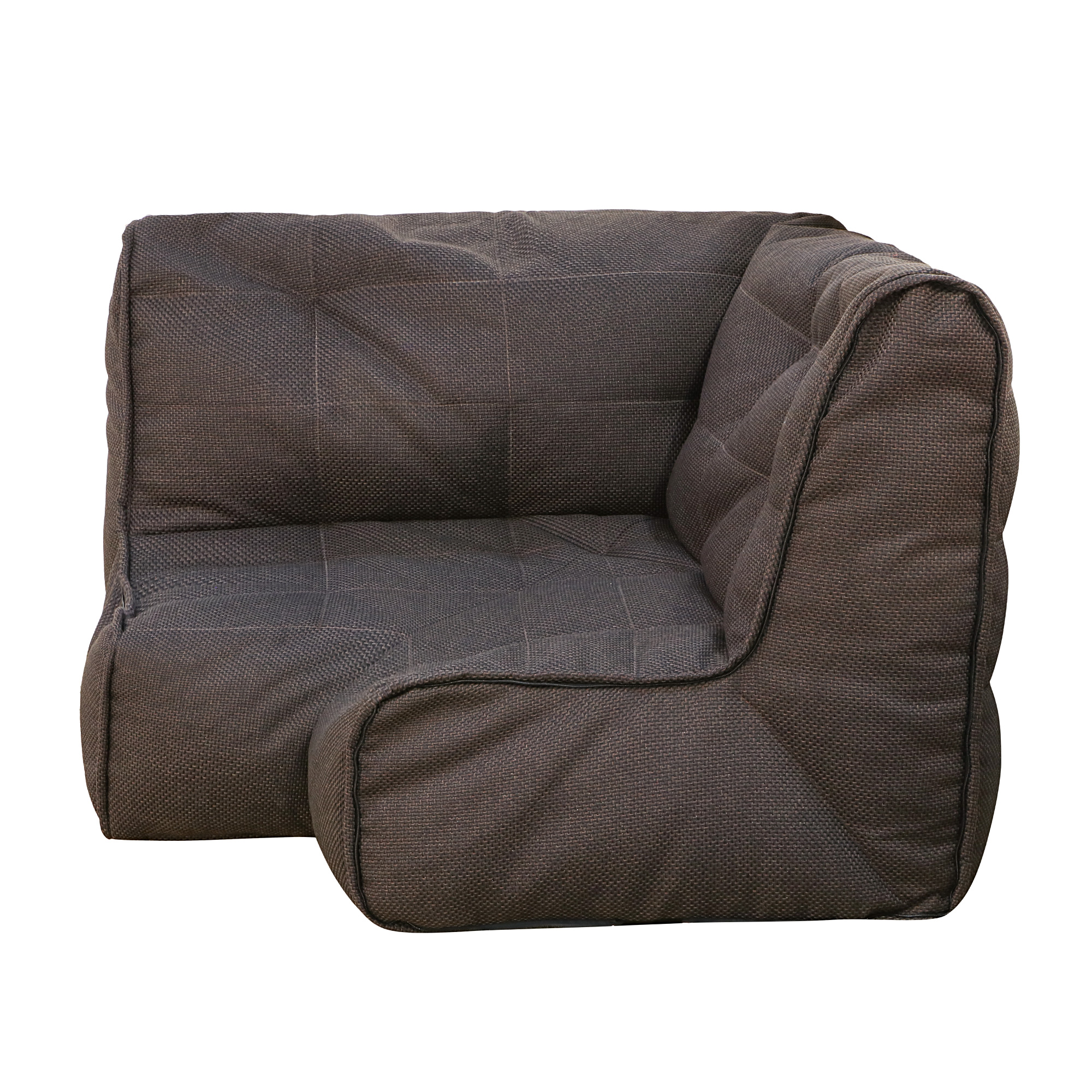 Модульный диван Dreambag SHAPE (бескаркасный) Коричневый 1 угловая секция - фото 2
