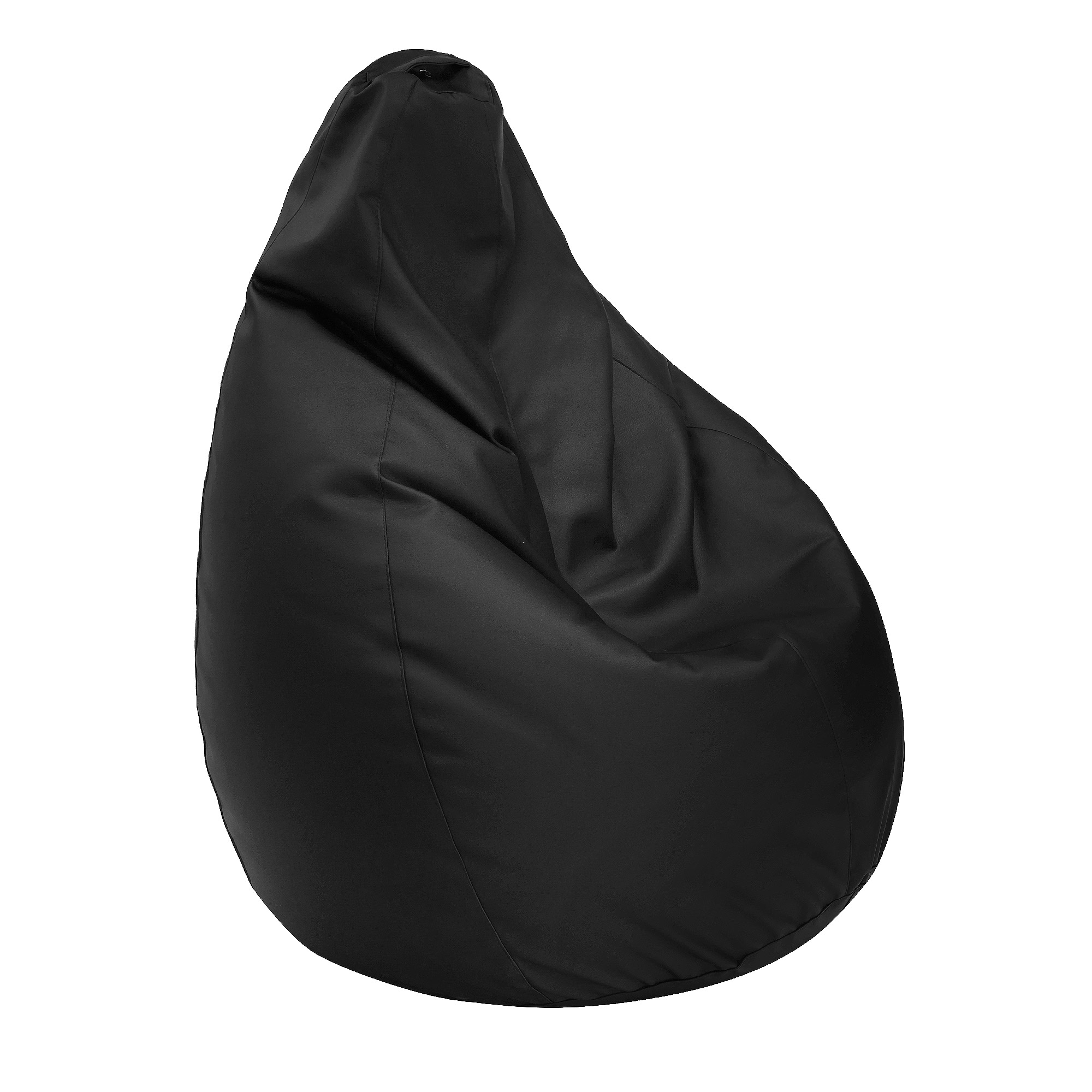 Кресло-мешок Dreambag черная экокожа xl 125х85, цвет черный, размер 85х85х125 см - фото 1