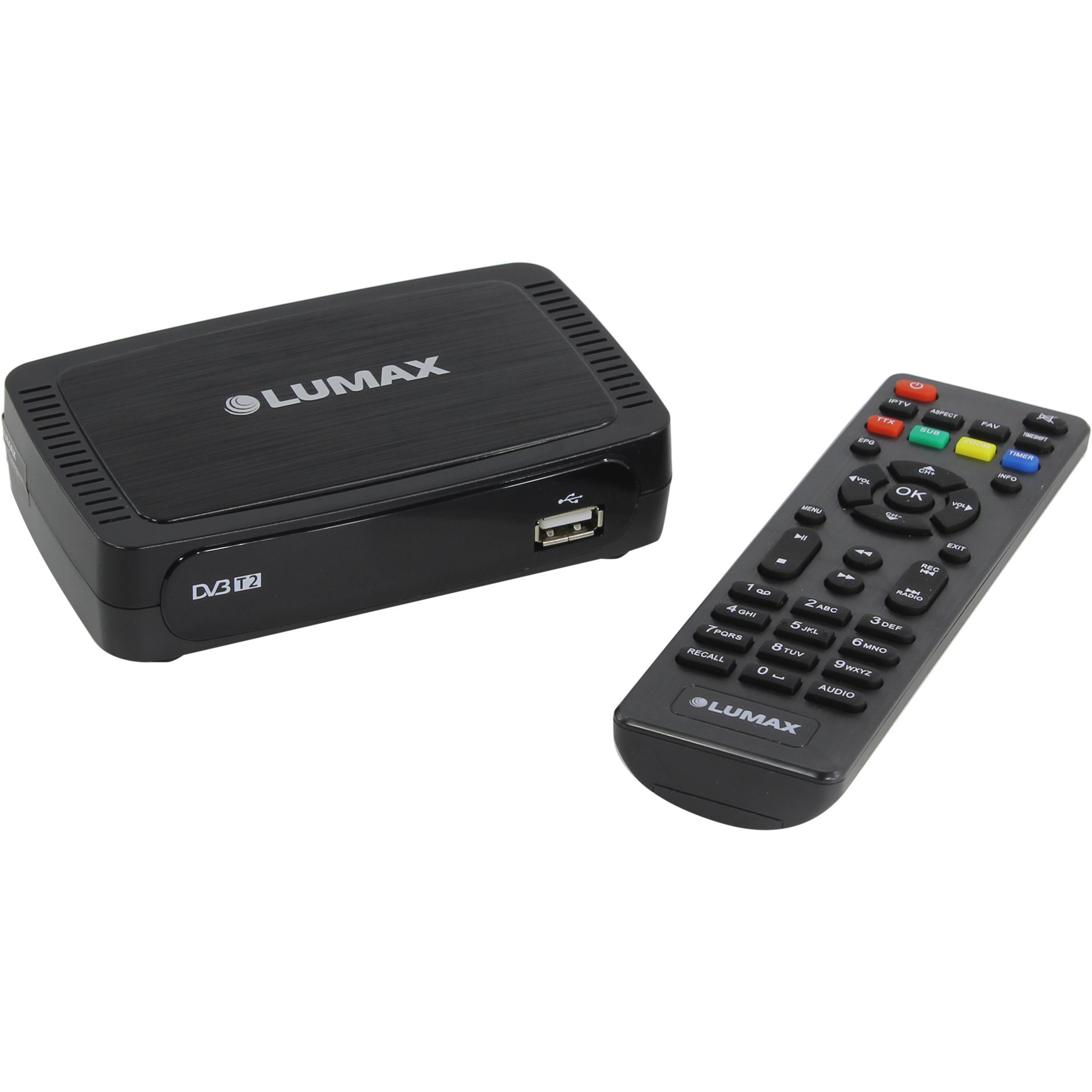 фото Ресивер dvb-t2 lumax dv2108hd черный