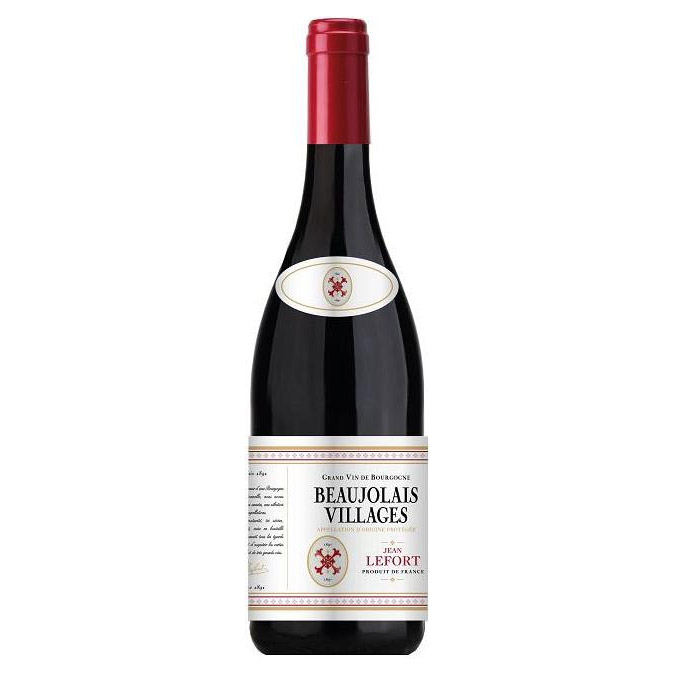 

Вино красное сухое Jean Lefort Beaujolais Village AOP 0,75 л, Красно-гранатовый