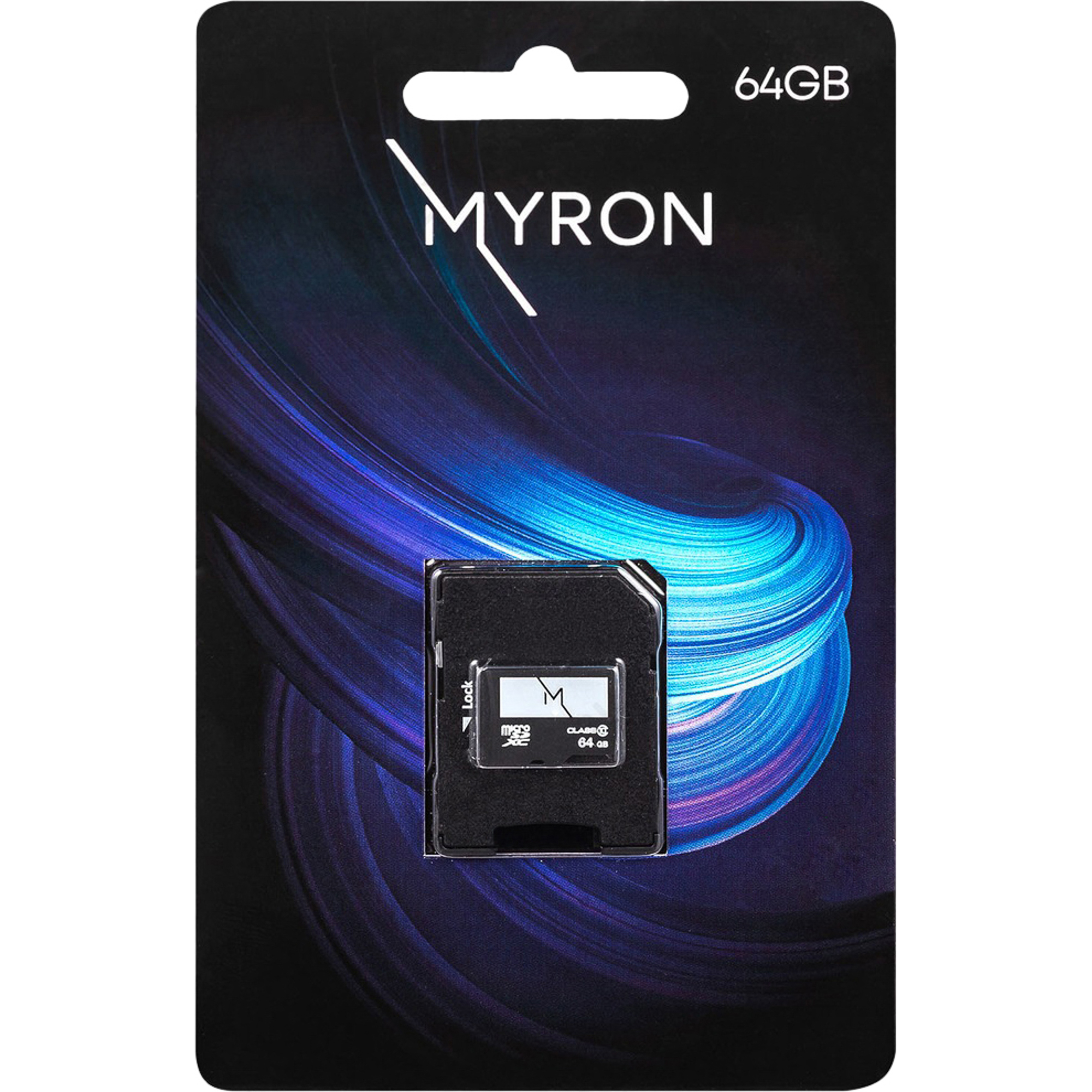 Карта памяти GZ Electronics MYRON MicroSD 64GB Class 10, цвет черный - фото 1