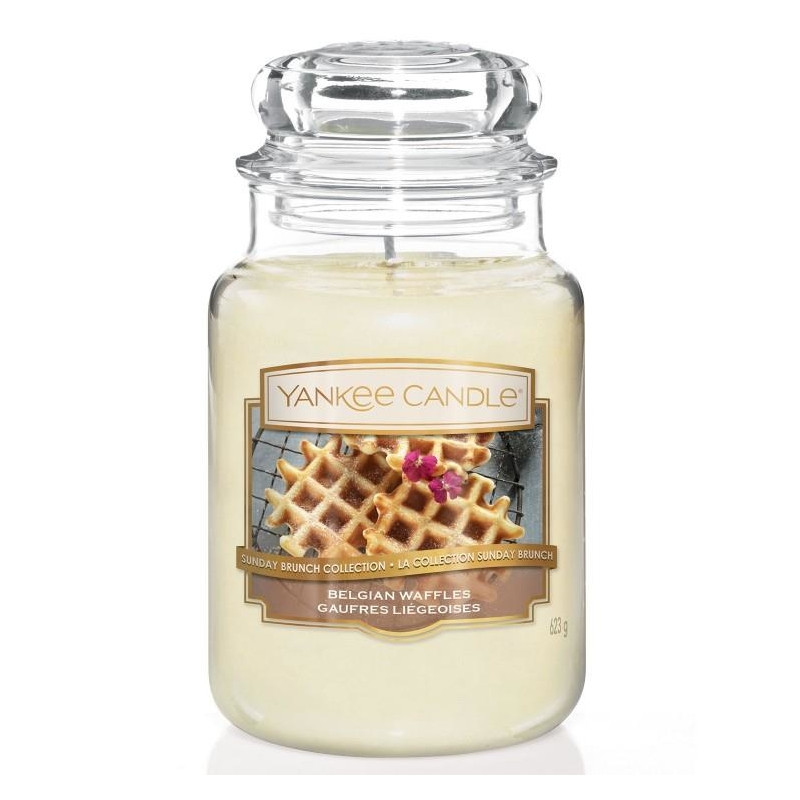 фото Аромасвеча yankee candle бельгийские вафли 16,8 см