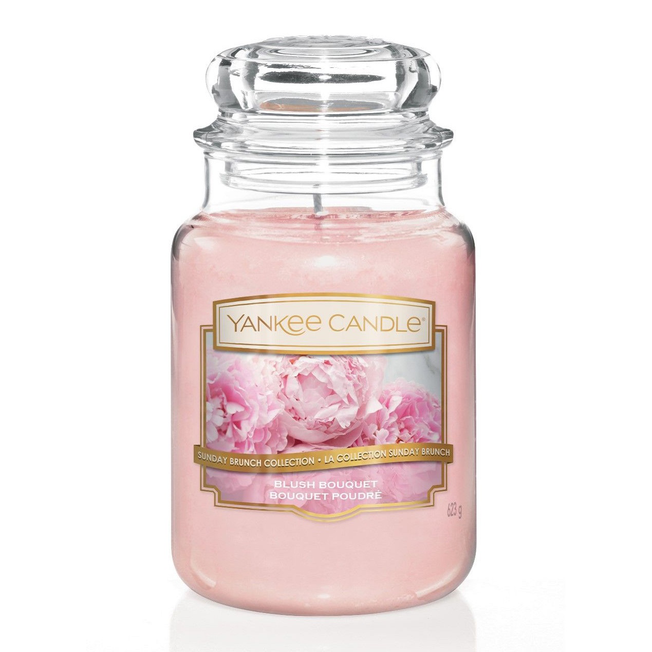 фото Аромасвеча yankee candle пудровый букет 16,8 см