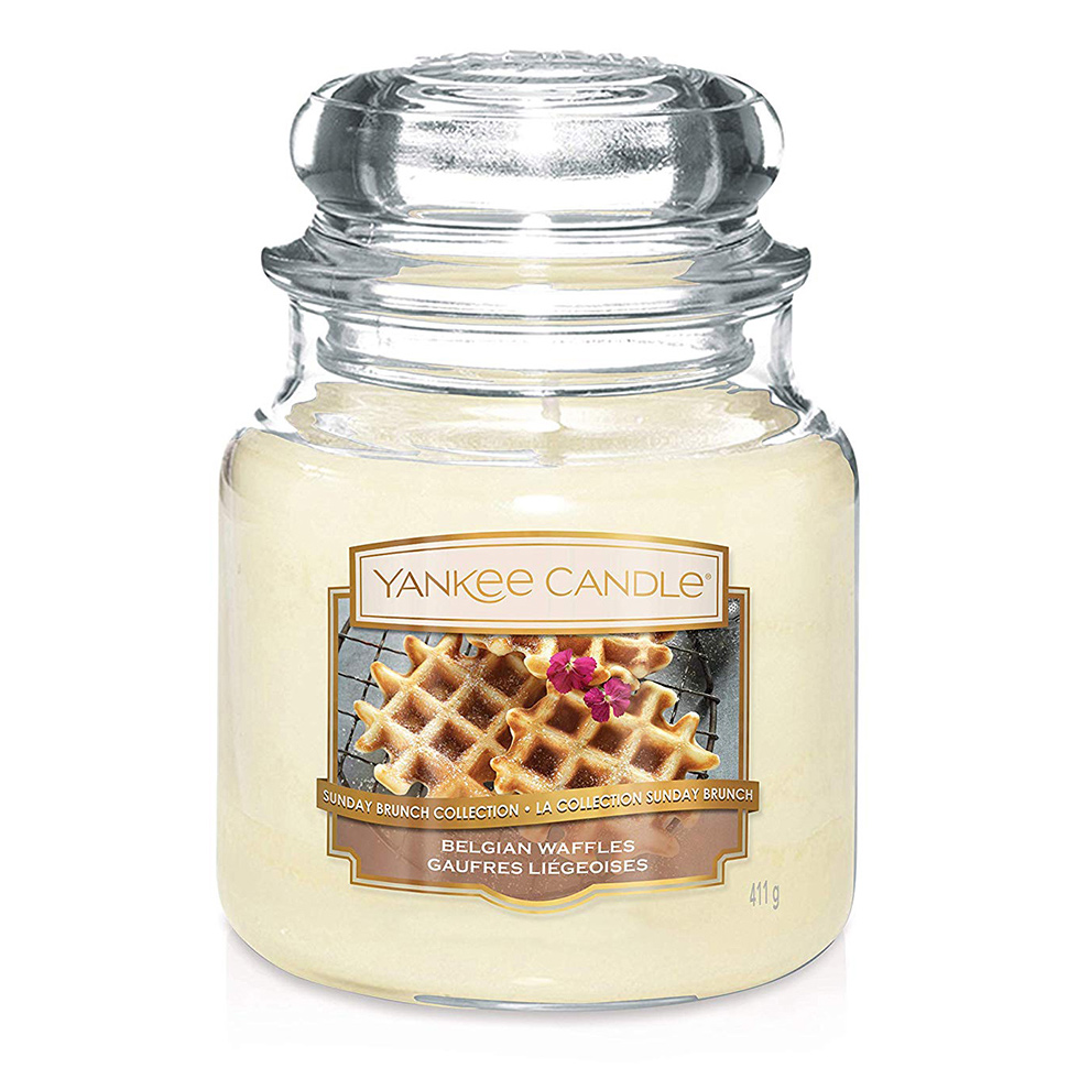 фото Аромасвеча yankee candle бельгийские вафли 12,7 см