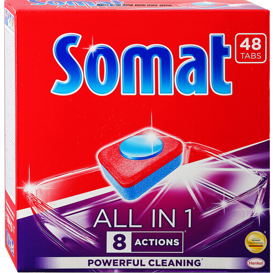 Таблетки Somat All in One Для посудомоечных машин 24 шт