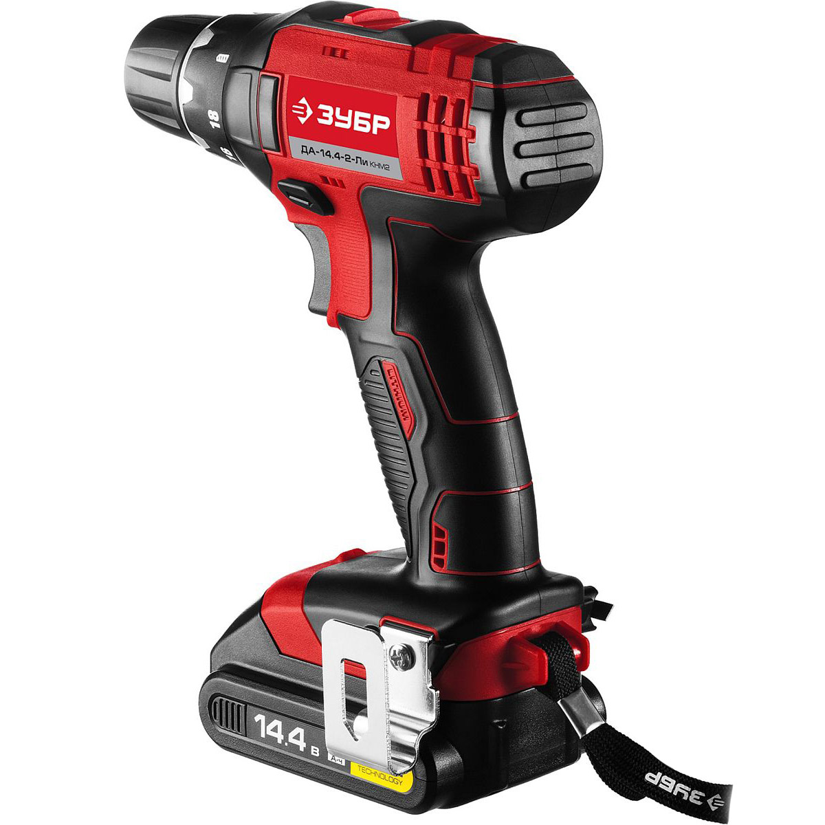 Дрель-шуруповерт ЗУБР ДА-144-2-Ли КНМ2