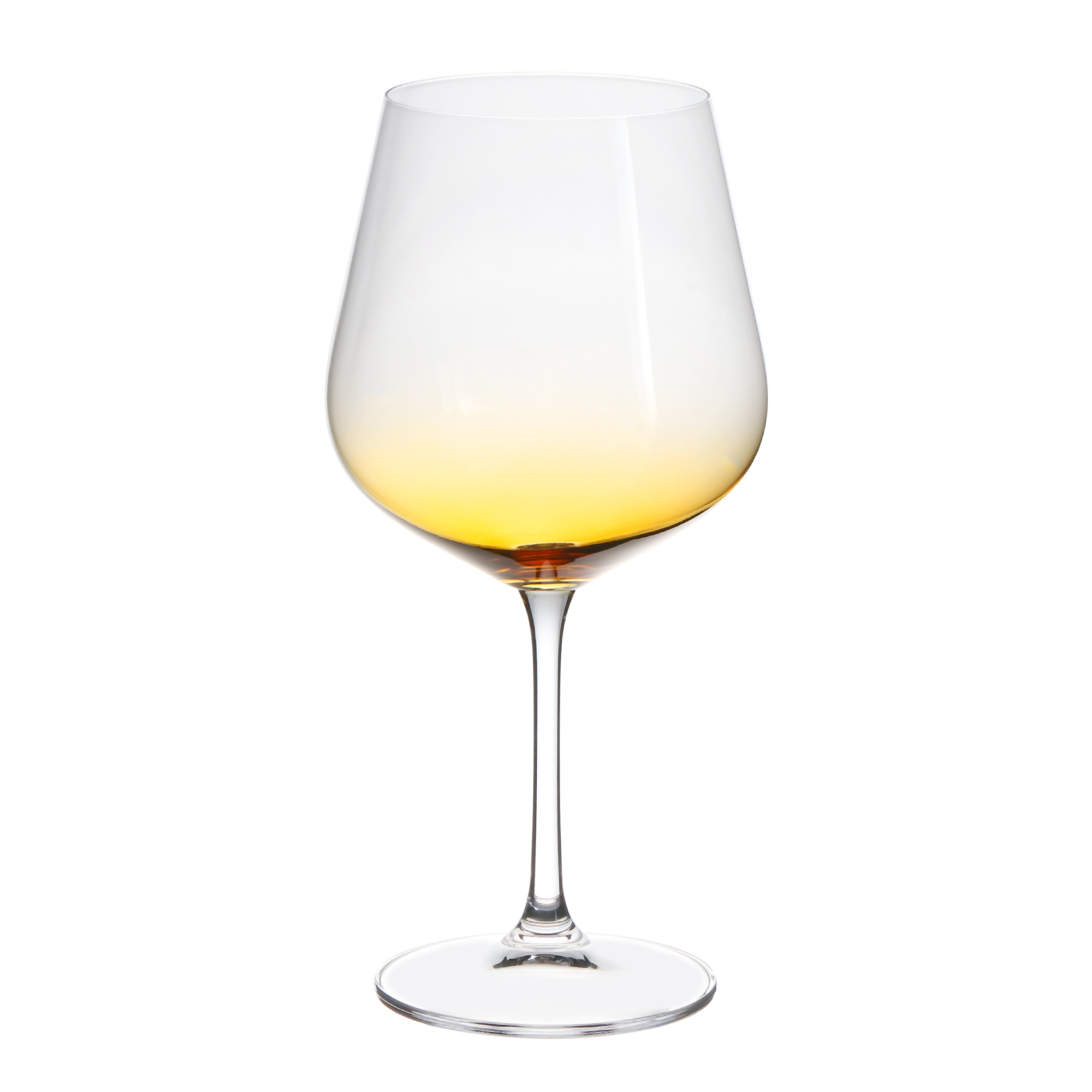 Набор фужеров Crystalite Bohemia Стрикс/Амбер для вина 2х600 мл, цвет градиент - фото 2