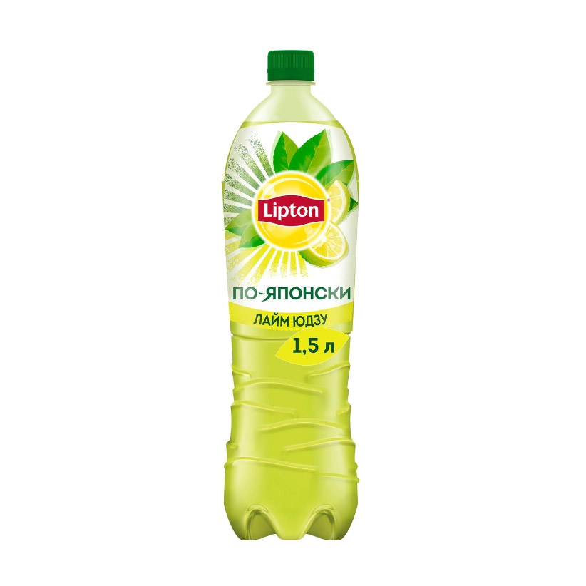 фото Чай зеленый lipton со вкусом лайма юдзу 1,5 л