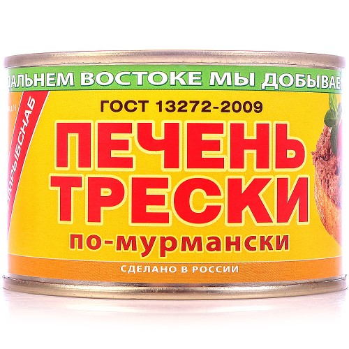 Печень трески Примрыбснаб по-мурмански №6 240 г