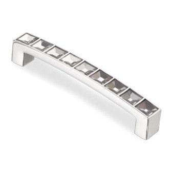 

Ручка-скоба с кристаллами Феникс-строй 10,6х1,3х2 см хром 9,6 см