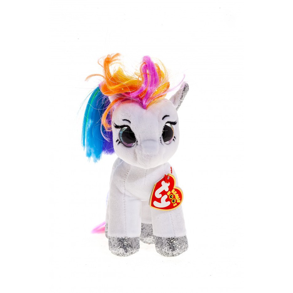 фото Мягкая игрушка ty beanie babies белый пони starr 15 см