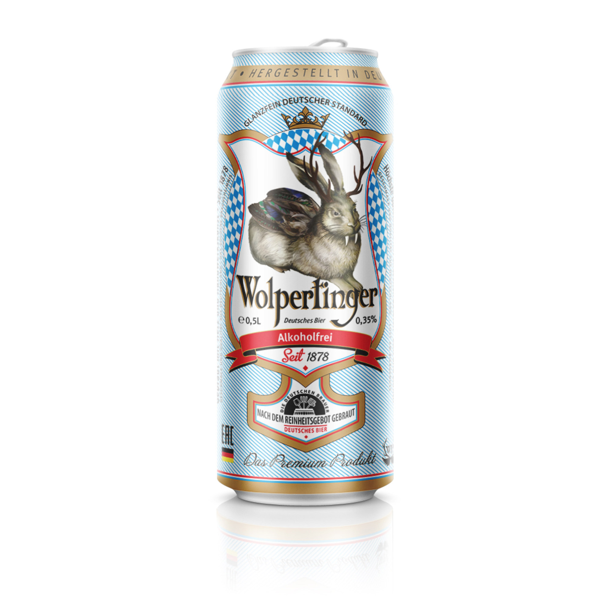 фото Пиво светлое фильтрованное wolpertinger alkoholfrei 0,5 л