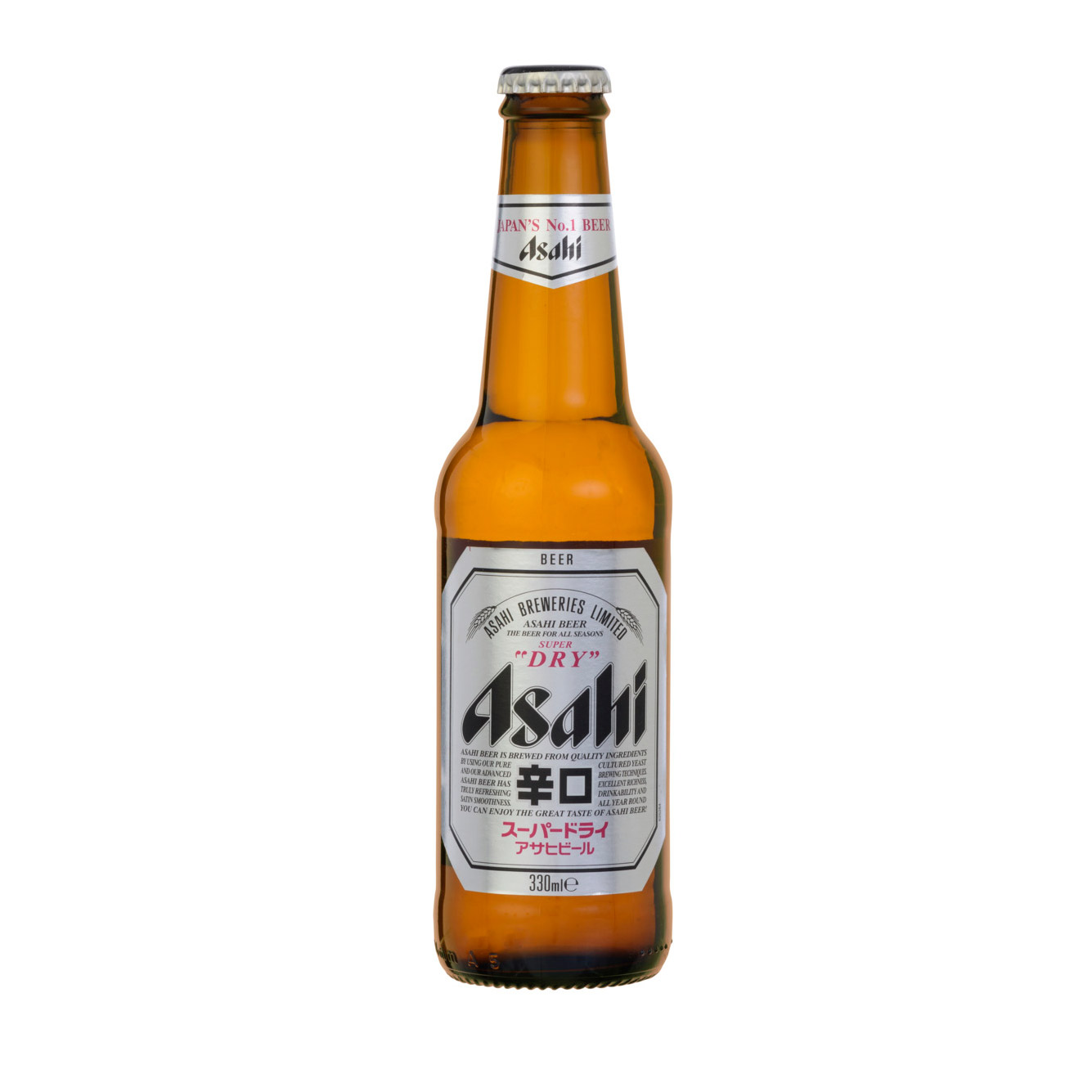 фото Пиво светлое фильтрованное asahi super dry 0,33 л