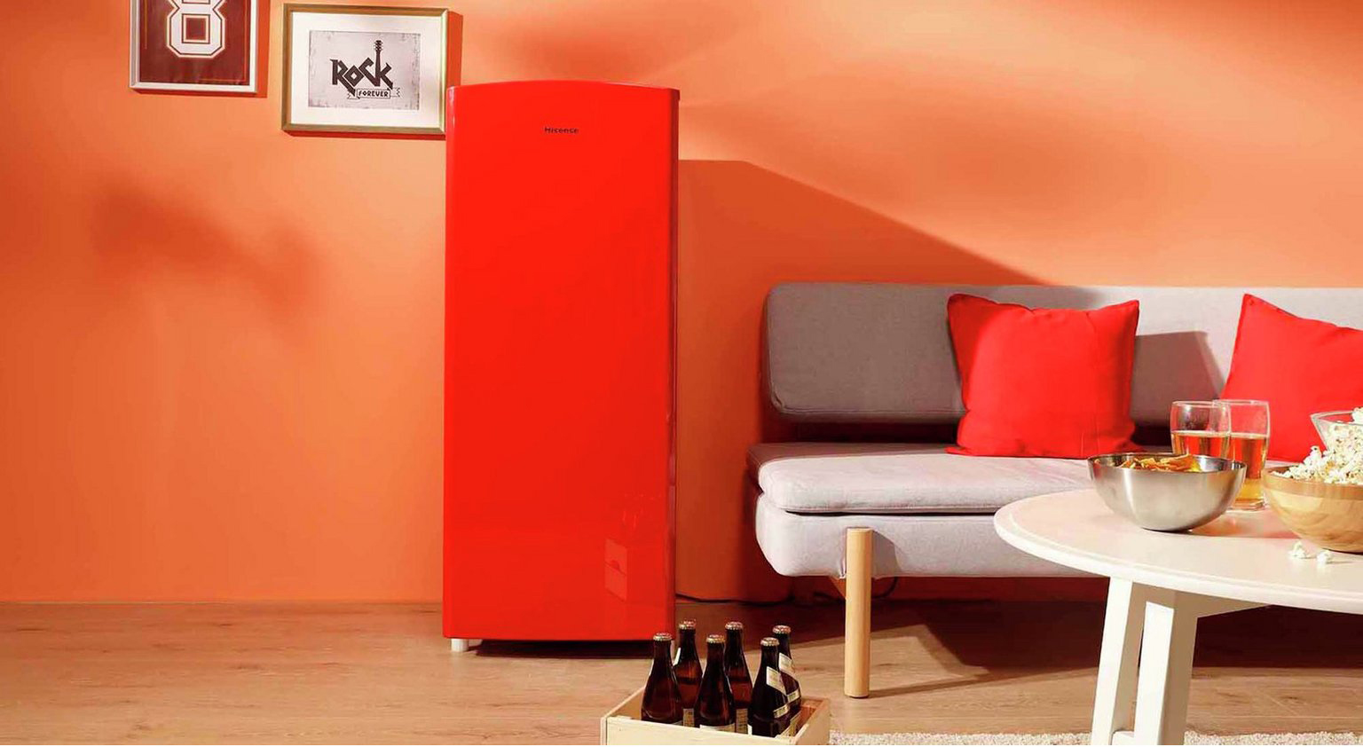 Холодильник Hisense RR220D4AR2, цвет красный - фото 8