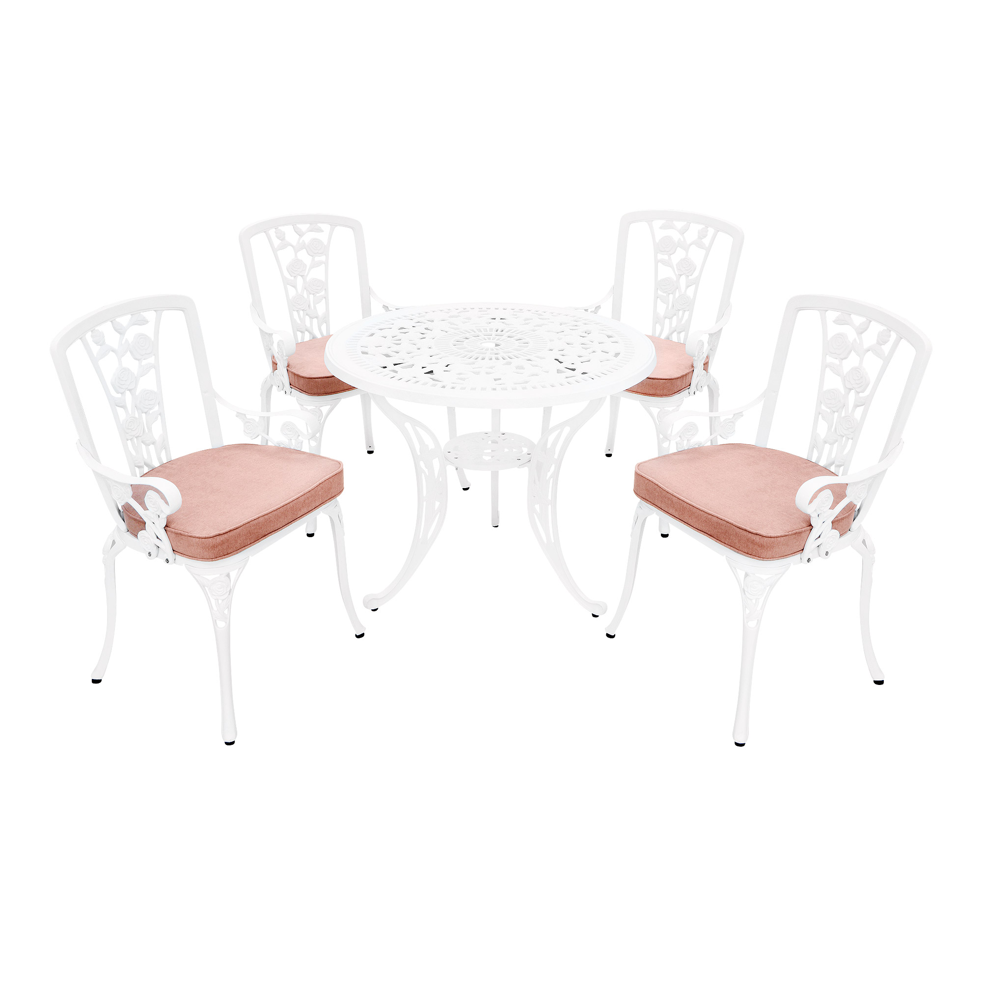 Комплект мебели Wentai furniture: стол+4 стула с подушкой, размер 88х88х72 см - фото 1