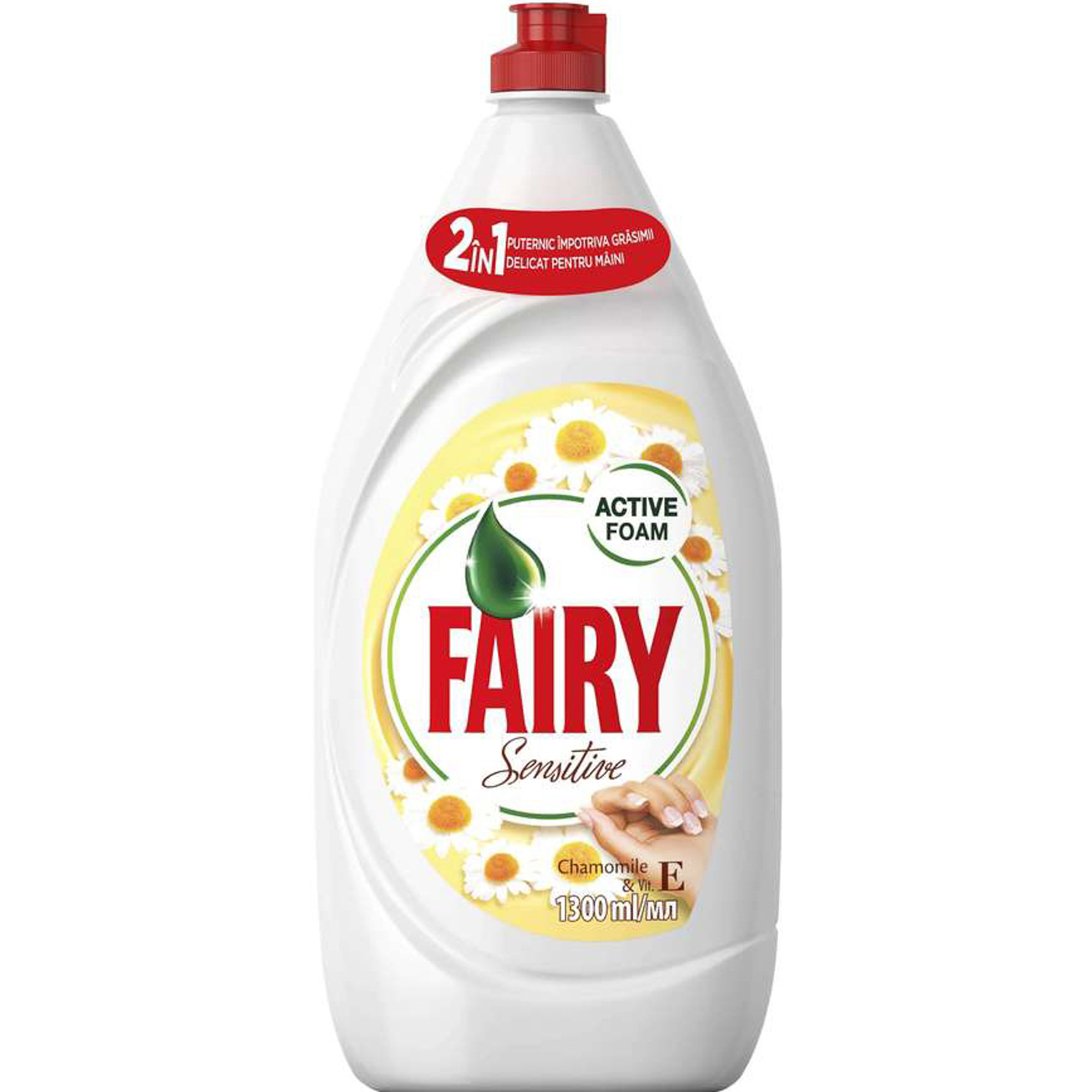 Средство для мытья посуды Fairy Нежные руки Ромашка и витамин E 1,35 л