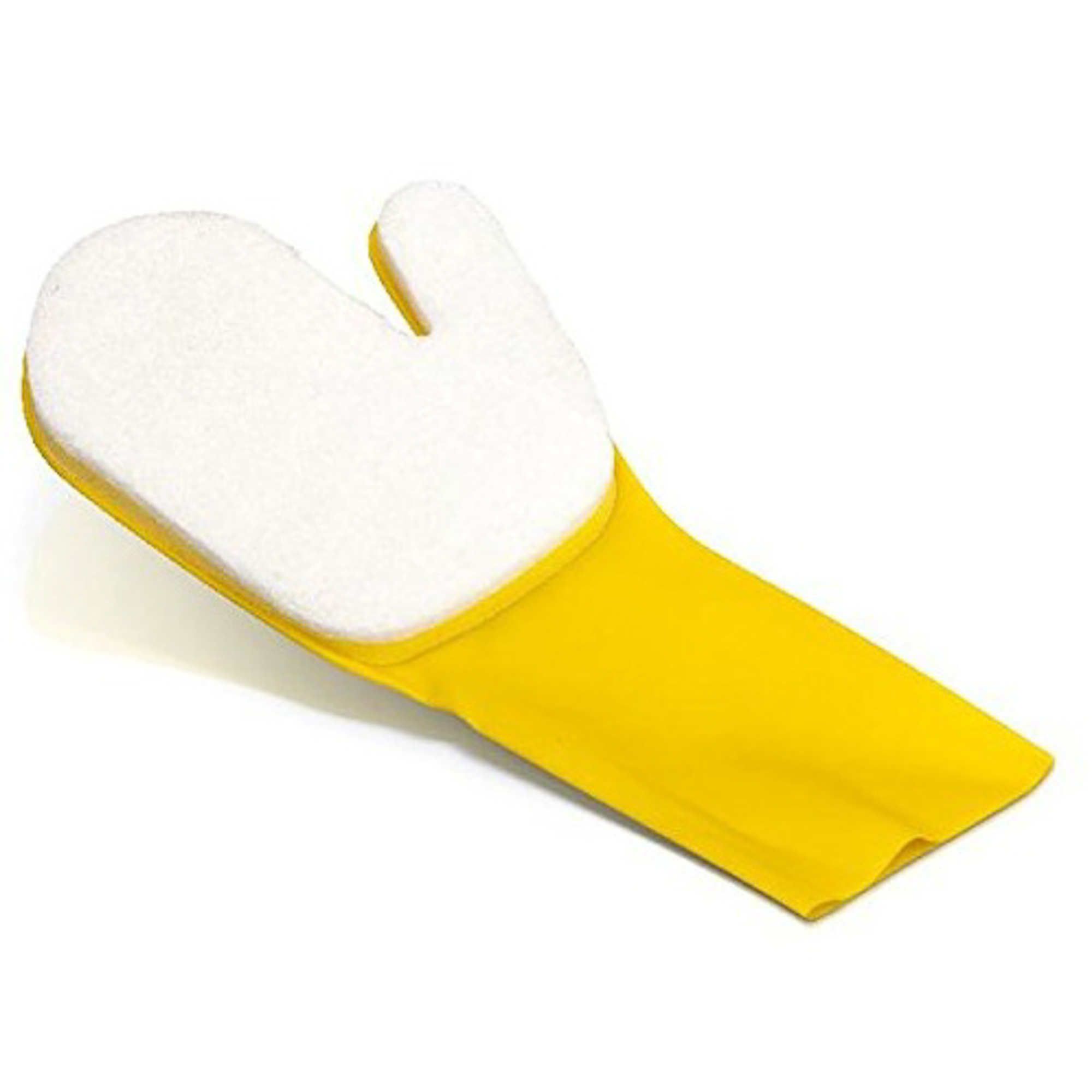 Перчатка со спонжем для очистки бортов Gre, цвет жёлтый