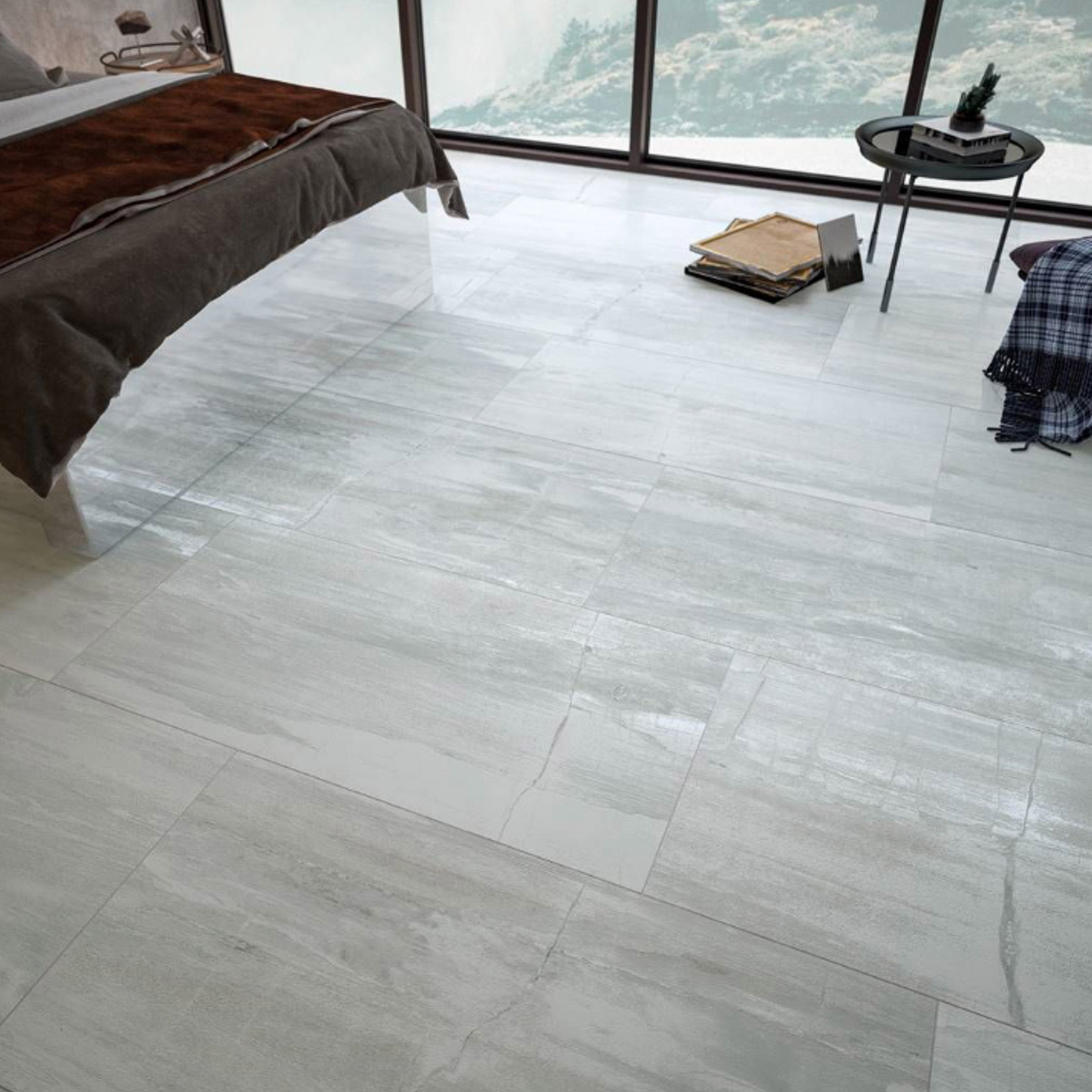 фото Плитка cifre ceramica fossil white 60x120 см